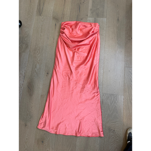 Babyboo Pink Satin Midi Skirt Size S